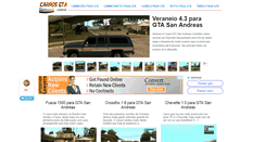 Desktop Screenshot of carrosgta.com.br